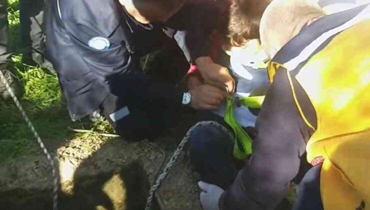 7 yaşındaki çocuk antik kentteki su kuyusuna düştü