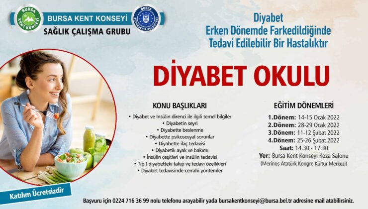 Bursa’da kent konseyinde ‘Diyabet Okulu’