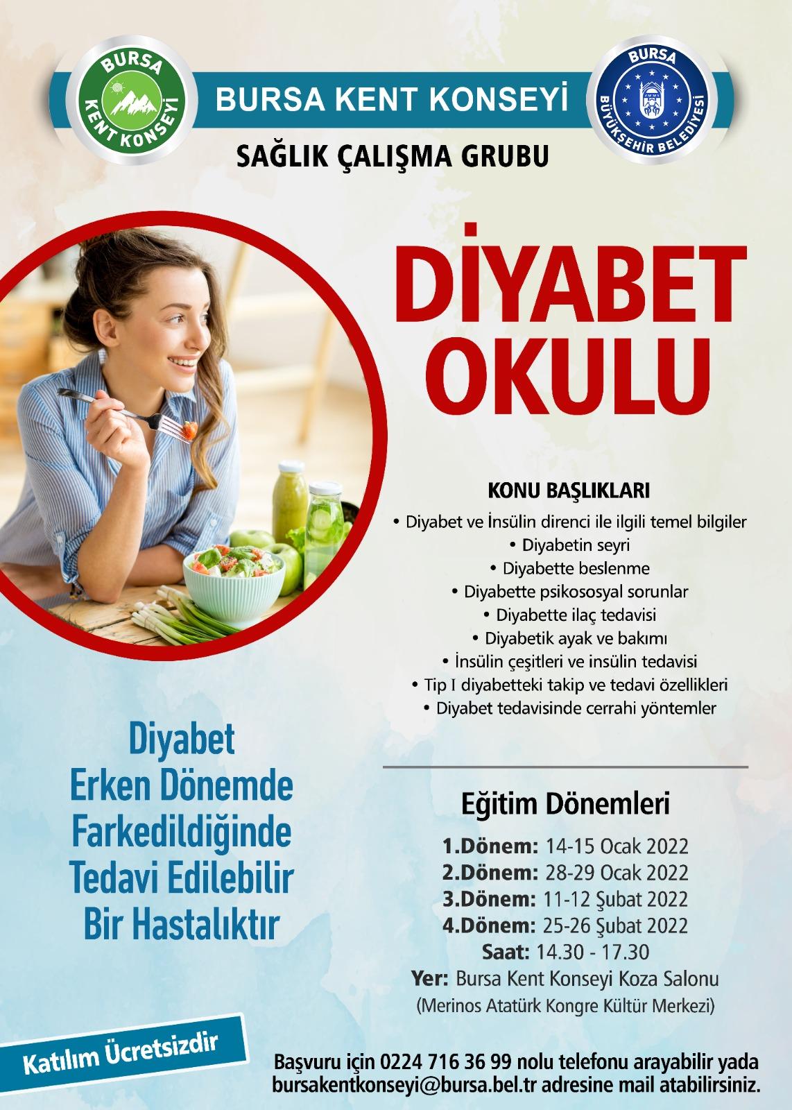 Bursa'da kent konseyinde ‘Diyabet Okulu’