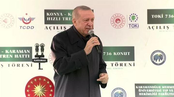 Erdoğan hızlı tren açılısında konuştu: Yahu Siz ne sahtekar, ne yalancısınız